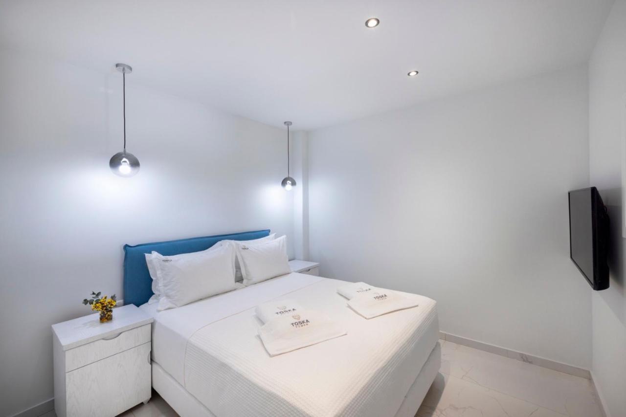Toska Tower Lejlighedshotel Chrisi Ammoudia Eksteriør billede