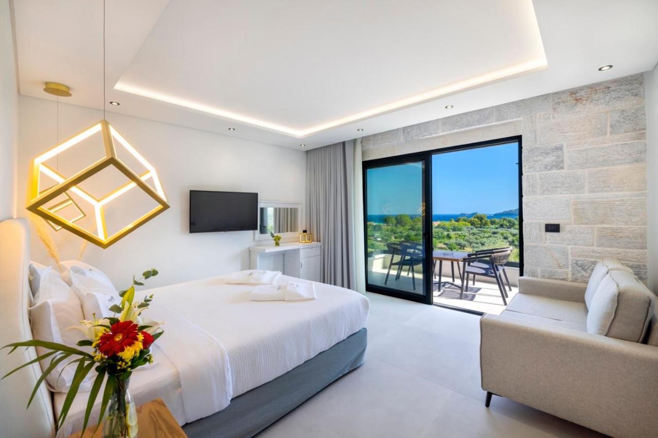 Toska Tower Lejlighedshotel Chrisi Ammoudia Eksteriør billede
